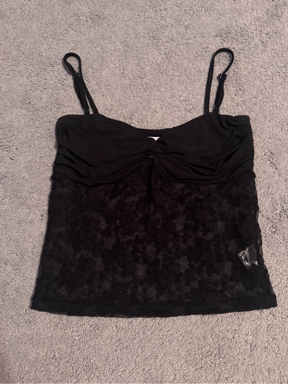 Black Lace Tank Top